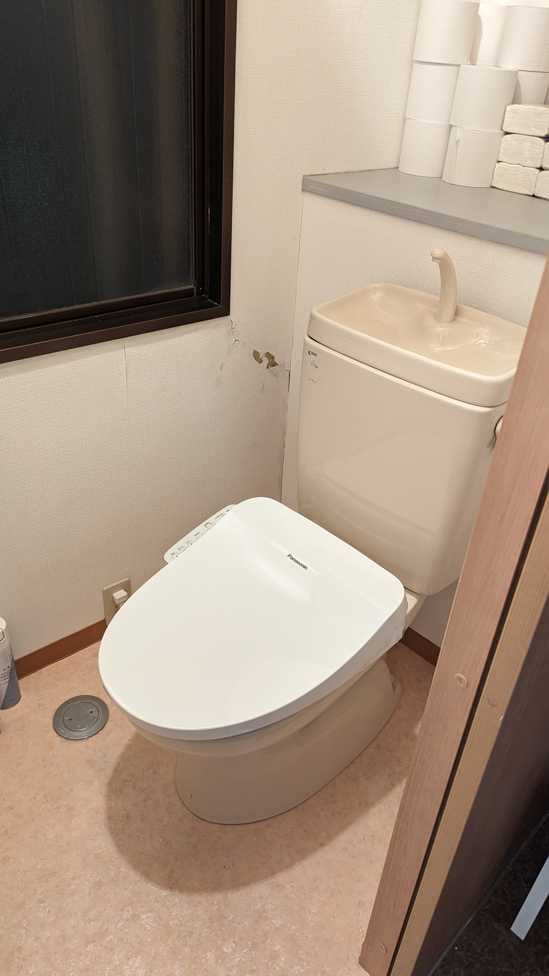 キャビンルームのトイレ